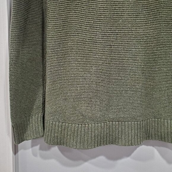 J Crew Women's Sweater Hunter Green Knit Turtleneck Long-Sleeved Wool Blend Sz S - Picture 13 of 14